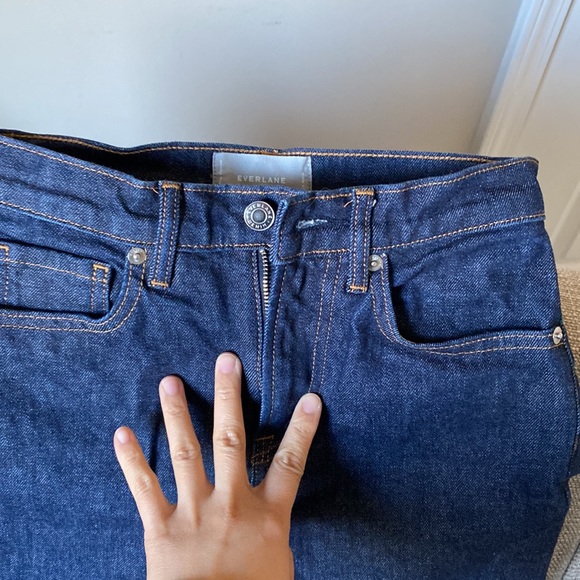 Like new Everlane ankle 24” dark wash - Picture 8 of 8